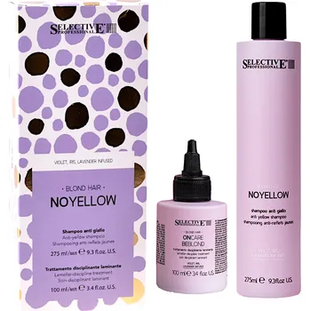 Kosmetická sada Dárková sada pro neutralizaci žlutých tónů Selective Professional NoYellow + dárek zdarma