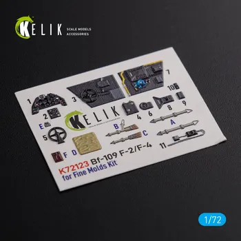 Plastikový model 1/72 BF109-F2/F4 Interior 3D (FINEM.)