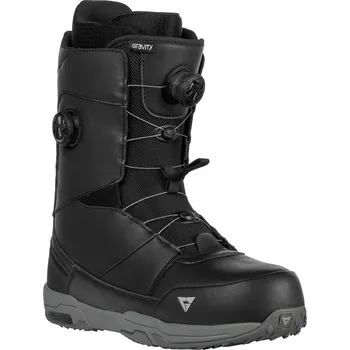 Boty na snowboard Gravity snowboards Boty na snowboard Gravity Manual Dual Atop black/grey (SAMOSTATNĚ NEPRODEJNÉ - pouze k zakoupenému prknu) Velikost: 42