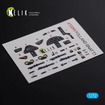 Plastikový model 1/72 Folland Gnat T.1 Interior 3D (AIRF)