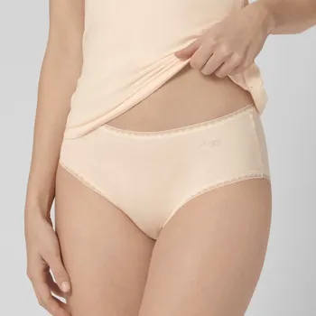 Kalhotky Sloggi Sada 2 kalhotek midi GO z bio bavlny pudrová S