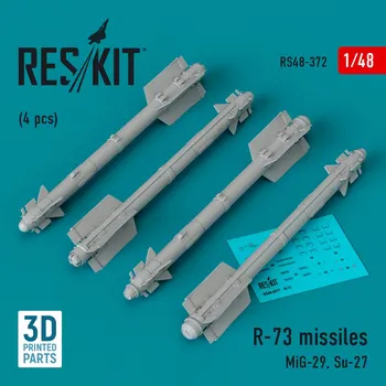 Plastikový model 1/48 R-73 missiles (MiG-29, Su-27) (4 pcs.)