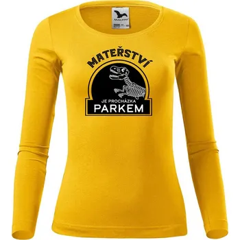Dámské oblečení DOBRÝ TRIKO Dámské bavlněné triko Mateřství Velikost: M, Barva: Žlutá