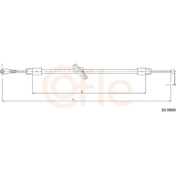 Autodíl Tažné lanko, parkovací brzda COFLE 10.9866