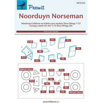 Plastikový model 1/72 Canopy mask Noorduyn Norseman (DORA W.)