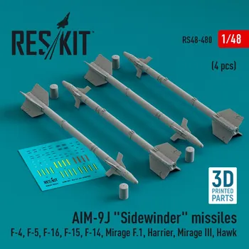 Plastikový model 1/48 AIM-9J 'Sidewinder' missiles (4 pcs.)