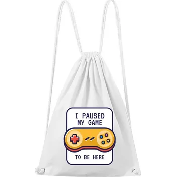 Městský batoh DOBRÝ TRIKO Bavlněný batoh To be here Barva: Bílá