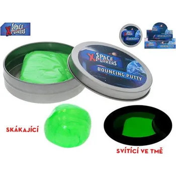 Výtvárné potřeby Mikro Space Xplorers hmota 40g skákací a ve tmě svítící 3 barvy
