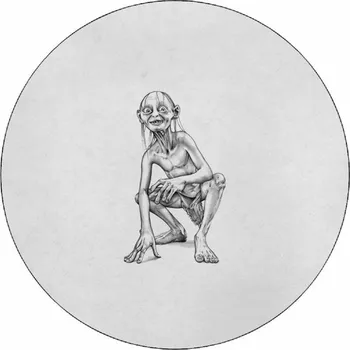 Jedlá dekorace na dort Jedlý papír Pán prstenů Glum tužkou 19,5 cm