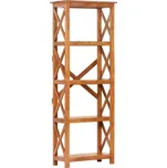 Petrashop Knihovna 60 x 30 x 160 cm masivní akácie s medovým povrchem Hnědá289625