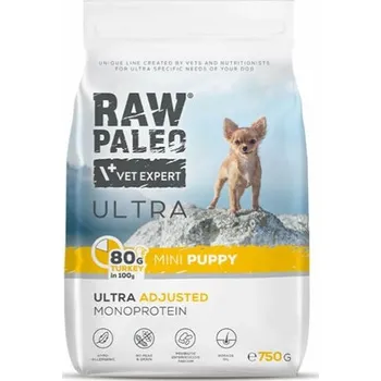 Krmivo pro psa RAW PALEO ULTRA TURKEY PUPPY MINI - suché krůtí krmivo pro štěňata malých plemen Balení.: 750 g