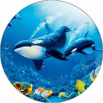 Jedlá dekorace na dort Jedlý papír kosatky 19,5 cm