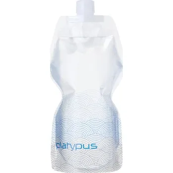 Láhev Platypus Láhev na vodu SOFTBOTTLE 1.0l Waves průhledná