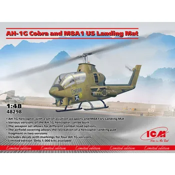 Plastikový model 1/48 AH-1G Cobra and M8A1 US Landing Mat