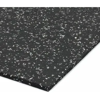 podložka na cvičení Černo-bílá gumová modulová podložka na cvičení FLOMA FitFlo SF1050 - 200 x 250 x 0,8 cm