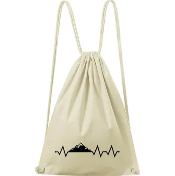 Městský batoh DOBRÝ TRIKO Bavlněný batoh Tep hory Barva: Natural