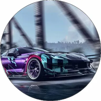 Jedlá dekorace na dort Jedlý papír Need for Speed Corvette 19,5 cm