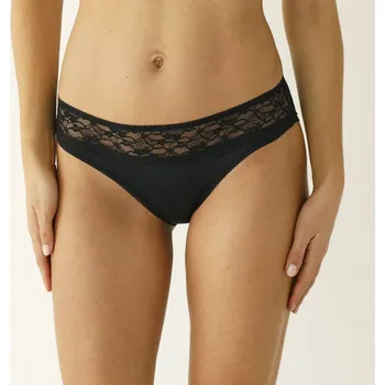 Kalhotky Blancheporte Sada 2 kalhotek: midi + maxi s vysokým pasem černá 46/48