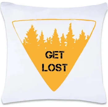 Dekorativní polštářek DOBRÝ TRIKO Polštář s potiskem 40 x 40 cm Get lost Oboustranný tisk: NE