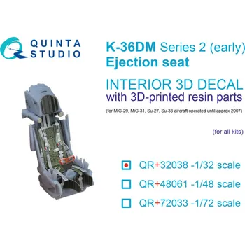 Plastikový model 1/32 K-36DM Series2 (early) ejection seat