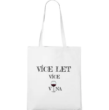 DOBRÝ TRIKO Bavlněná taška s potiskem více vína Barva: Bílá