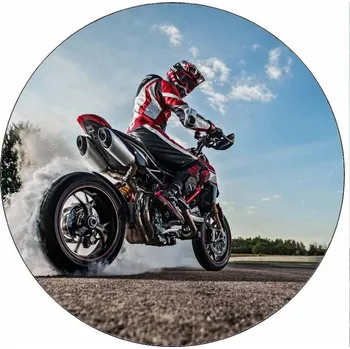 Jedlá dekorace na dort Jedlý papír Motokros na silnici 19,5 cm