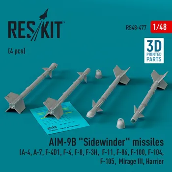 Plastikový model 1/48 AIM-9B 'Sidewinder' missiles (4 pcs.)