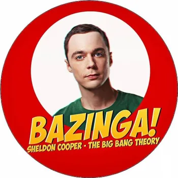 Jedlá dekorace na dort Jedlý papír The big bang theory - Teorie velkého třesku Sheldon 19,5 cm