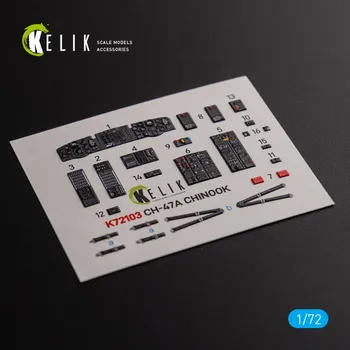 Plastikový model 1/72 CH-47A Interior 3D (TRUMP)