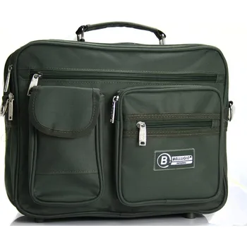 Kabelka Pánská látková pracovní taška Bellugio Philip, khaki