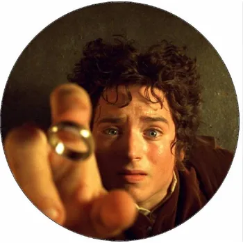 Přisada na vaření a pečení Jedlý papír Pán prstenů Frodo s prstenem 19,5 cm