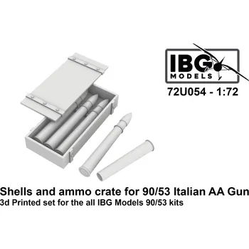 Plastikový model 1/72 Shells & Ammo Crates for 90/53 Italian AA Gun