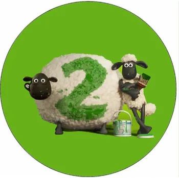 Jedlá dekorace na dort Jedlý papír ovečka Shaun 2 19,5 cm