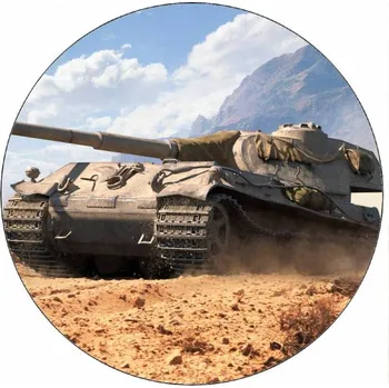 Jedlá dekorace na dort Jedlý papír World of Tank WK 75,01 19,5 cm