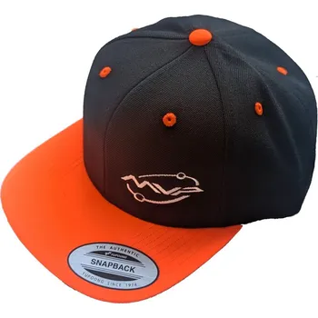 MVP Kšiltovka s výšivkou Snapback Černo-oranžová/Black-orange (discgolf) (Super kšiltovka od L64)