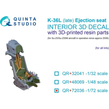 Plastikový model 1/72 K-36L (late) ejection seat