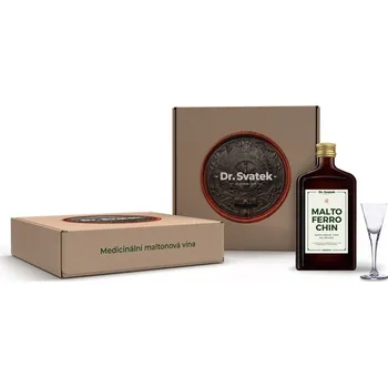 Víno Dr. Svatek MALTOFERROCHIN sladové víno se železem 500 ml + dárek
