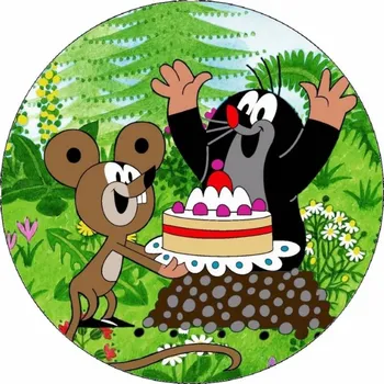 Jedlá dekorace na dort Pictu Hap – Jedlý papír krtek a kamarádi 19,5 cm