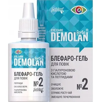 Pleťový krém Demolan Forte Gel na oční víčka s kyselinou hyaluronovou a peptidy, 20 ml