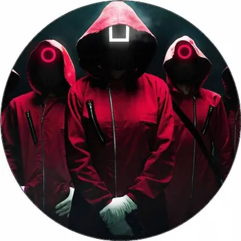 Jedlá dekorace na dort Jedlý papír Squid game soutěžící 19,5 cm