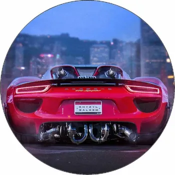 Jedlá dekorace na dort Jedlý papír Porsche 918 Spyder 19,5 cm