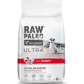 Krmivo pro psa RAW PALEO ULTRA BEEF PUPPY MINI - suché krmivo s hovězím masem pro štěňata malých plemen Balení.: 2 kg