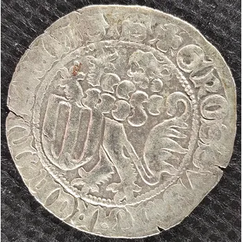 Míšeňský groš, Fridrich II., Kolem roku 1340. Stříbro ! č.3002 (Stav: 1/1 - 2,8 gramu)