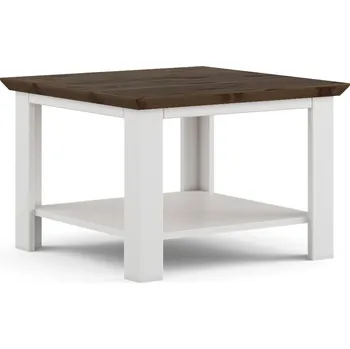 Konferenční stolek Massivo.cz Konferenční stolek Marone Elite, dekor bílá-hnědá, masiv, borovice