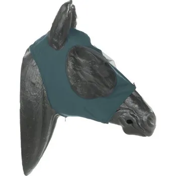 Koňská maska proti hmyzu Maska proti mouchám Lami-Cell Lycra S tmavě zelená