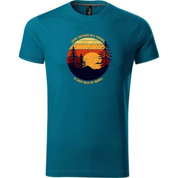 Pánské tričko DOBRÝ TRIKO Pánské tričko Cestování Velikost: M, Barva: Petrolejová