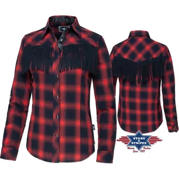 Dámská košile Košile Stars Trinity XL červená/černá