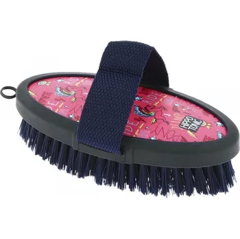 Čištění pro koně Kartáč H-Tonic jemný velký fialová/světle modrá