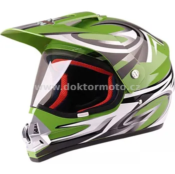 Cyklistická přilba Enduro přilba CR6 WEST GREEN, velikost M