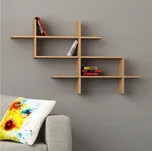 Nástěnná police HALIC 82x150 cm dub